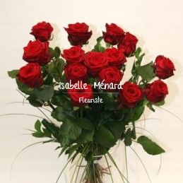 bouquet de belles roses rouges